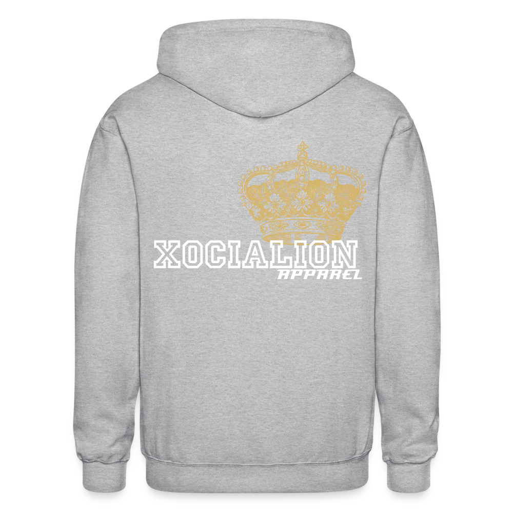 Xo. Crown Logo Hoodie - heather gray