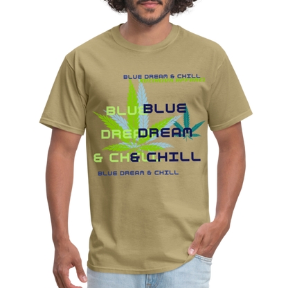 Xo. Blue Dream & Chill All Over Tee - khaki